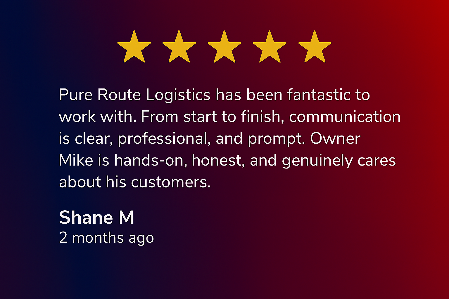 Contact Pure Route Logistics | Freight Quotes & Support's image