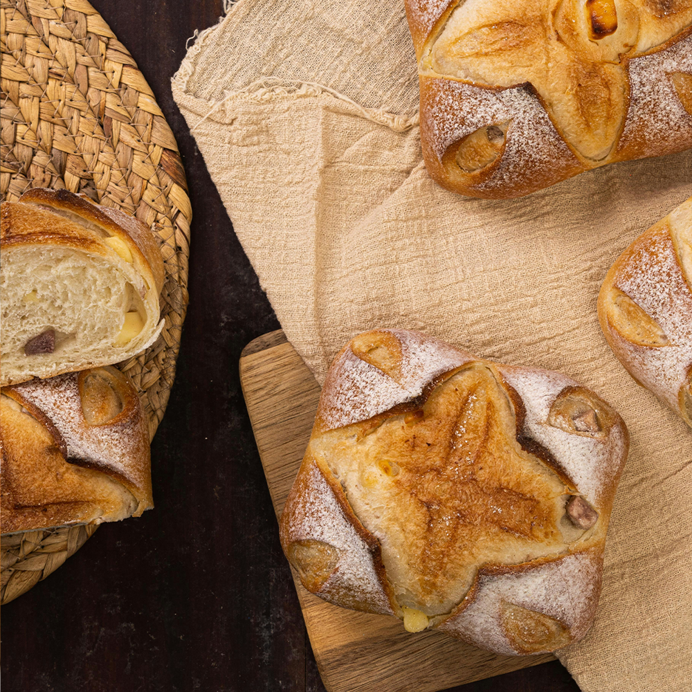 Our ciabatta is baked fresh daily, featuring a crisp golden crust and a soft, airy interior. Perfect for sandwiches, dipping, or enjoying warm with olive oil and butter.