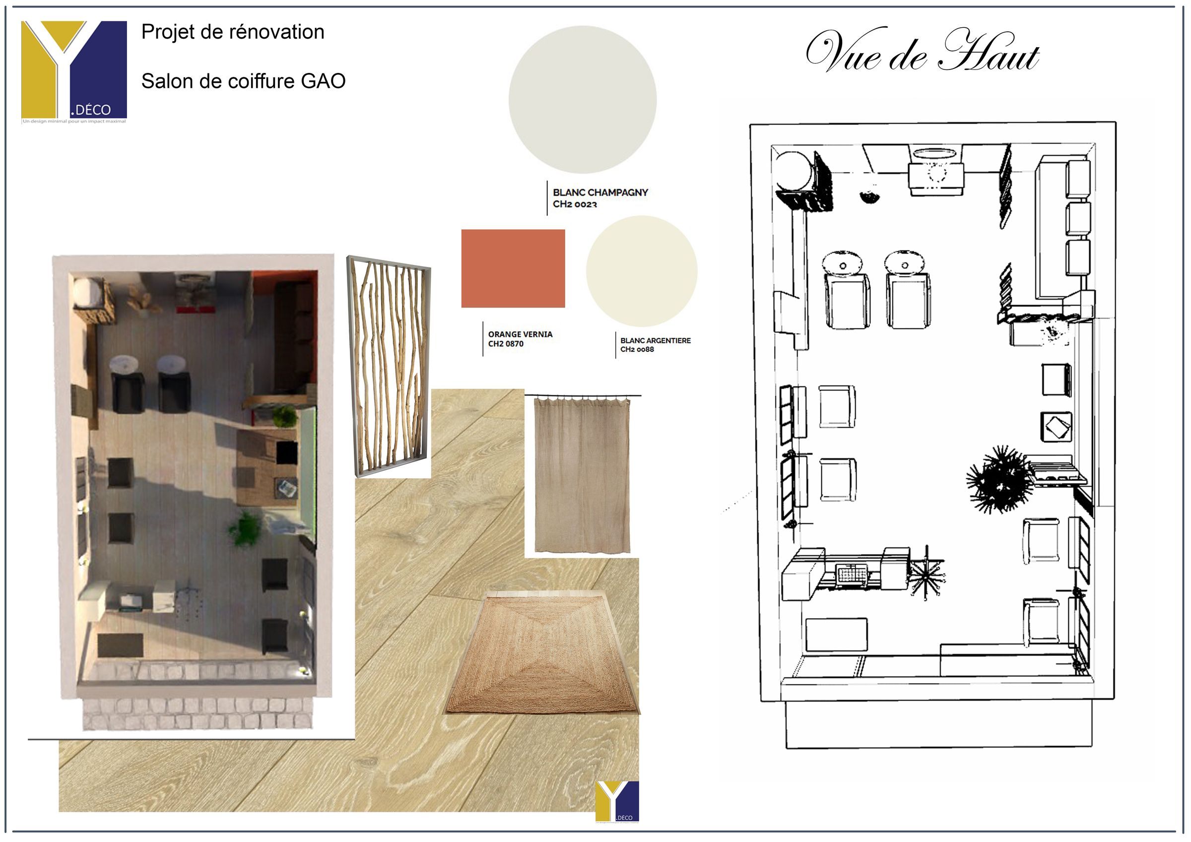 Projet de relooking d'un salon de coiffure