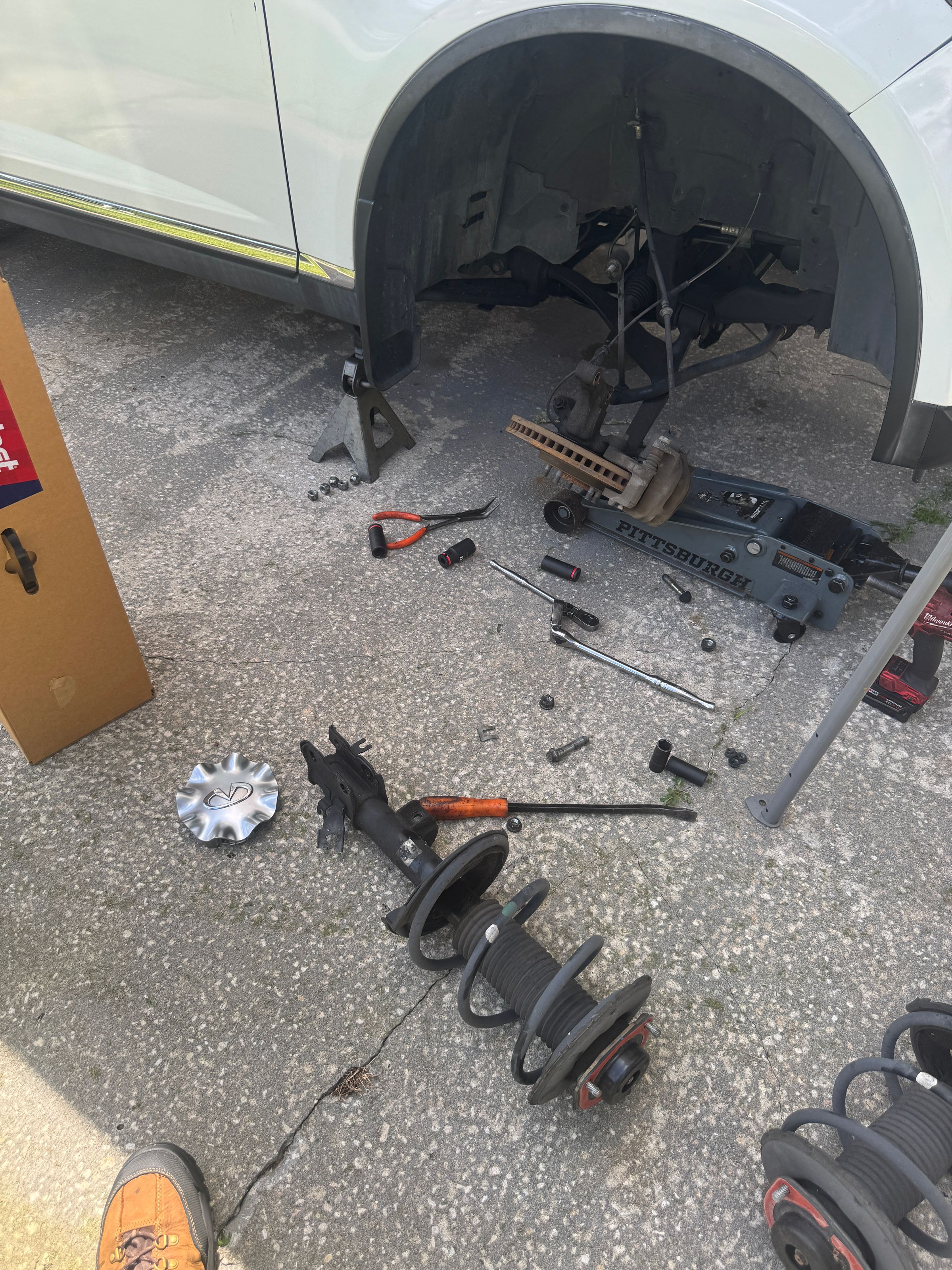 Front shocks on a 2018 Infiniti!