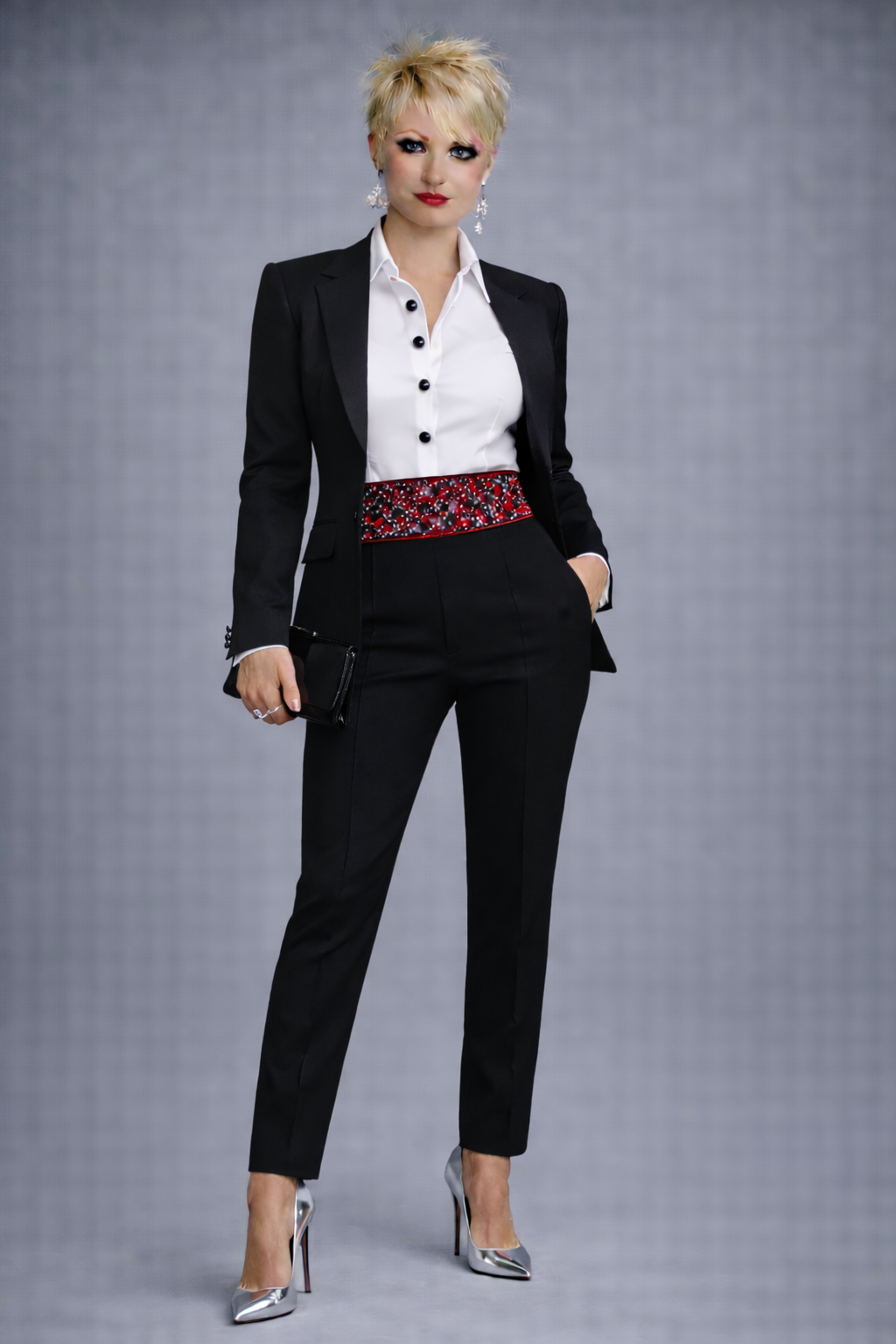 Smart 80% Wool Jacket and Trousers.   White crisp ship and C/band