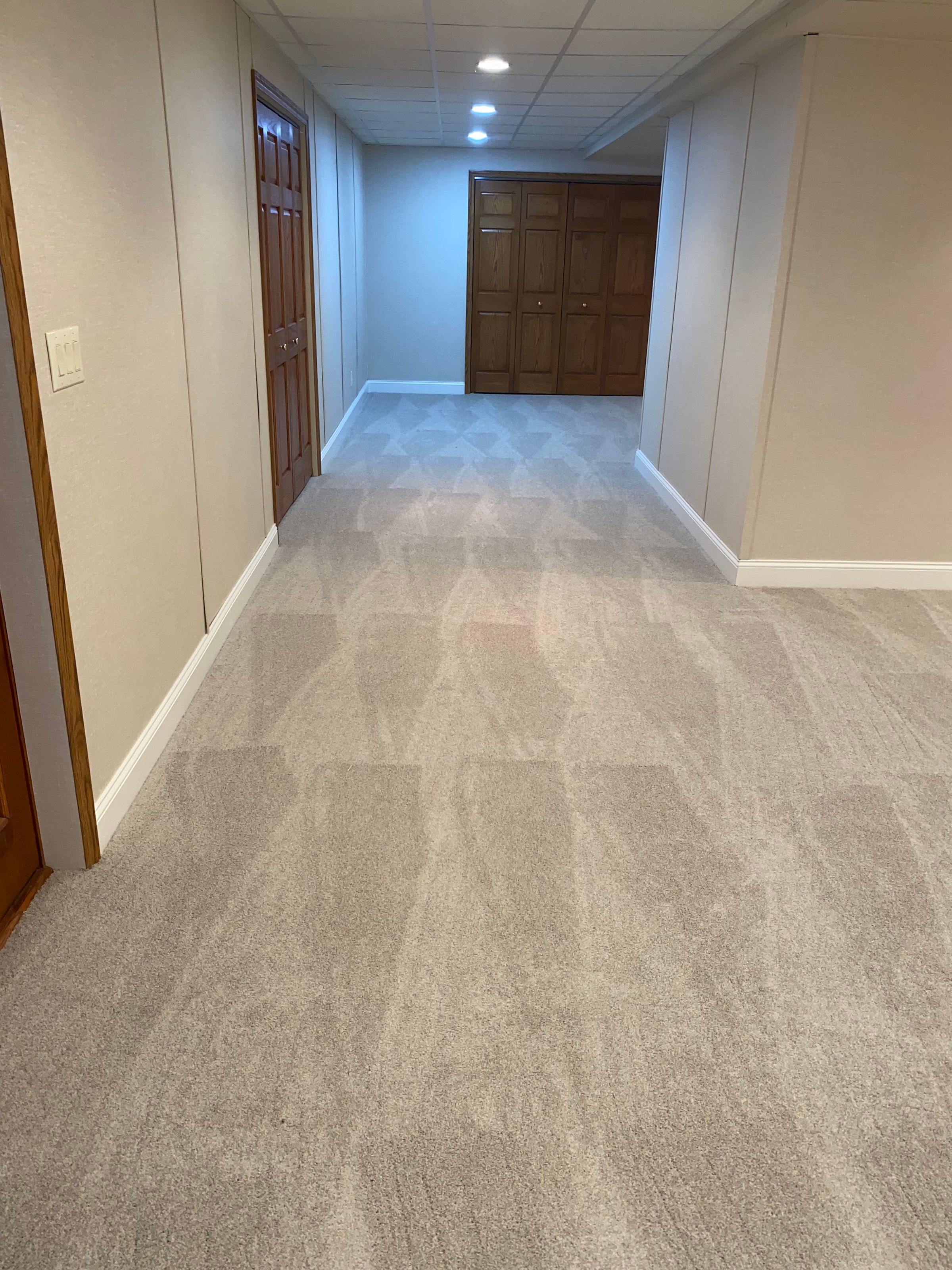 Carpet Installation  in Basement 
