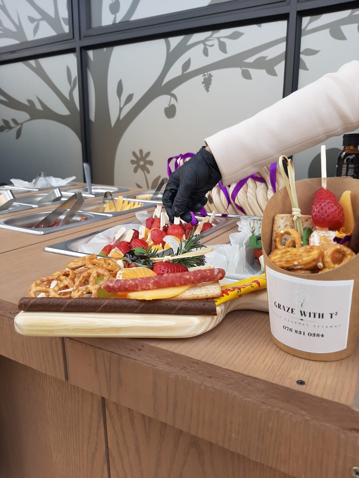 Charcuterie Graze Cheese Mobile Cart's image