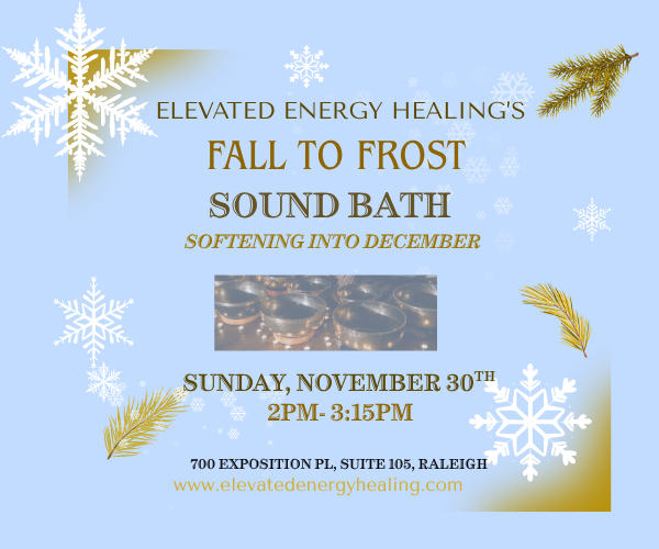 sound healing, sound bath From Fall to Frost
