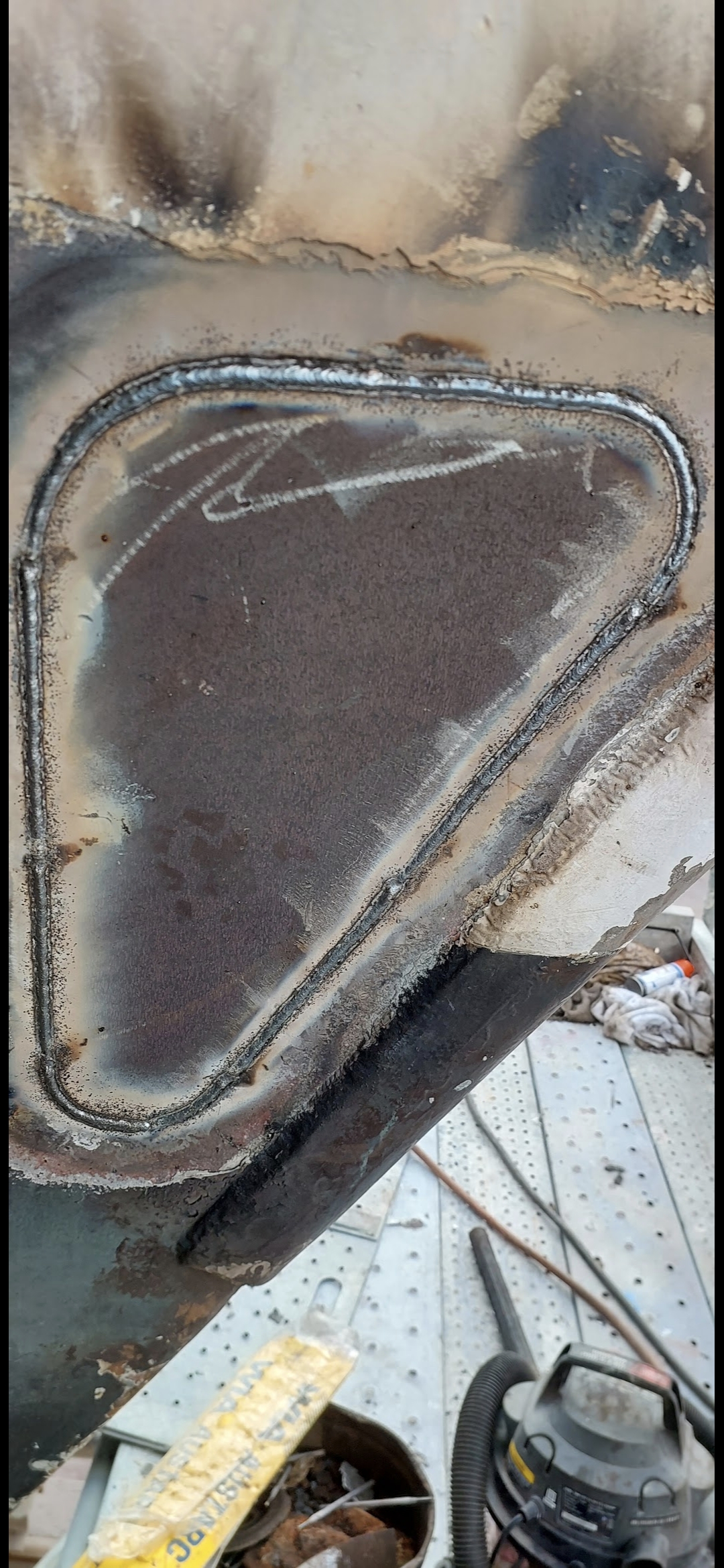 Ship Hull insert. 6mm plate thickness. 3.2mm 7016 16TC stick welding (MMAW) 