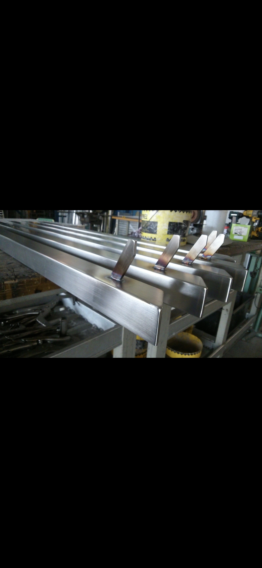 316 Stainless Steel posts for handrail. Tig Welding GTAW