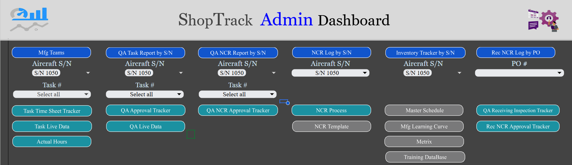 ShopTrack MES, Apps's image