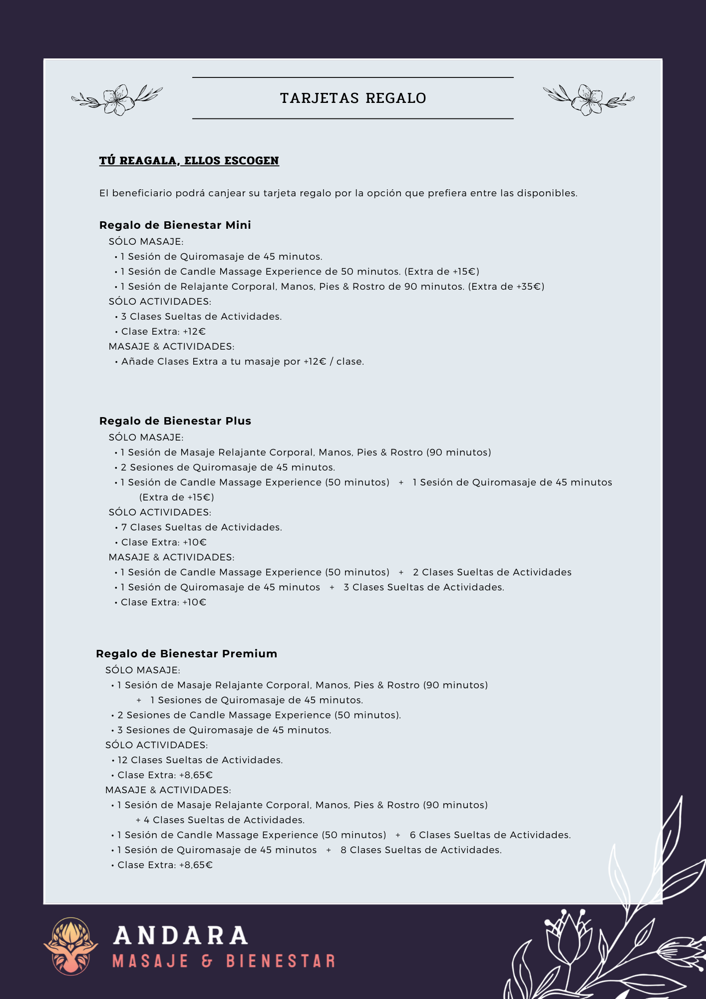 Regalos de Bienestar