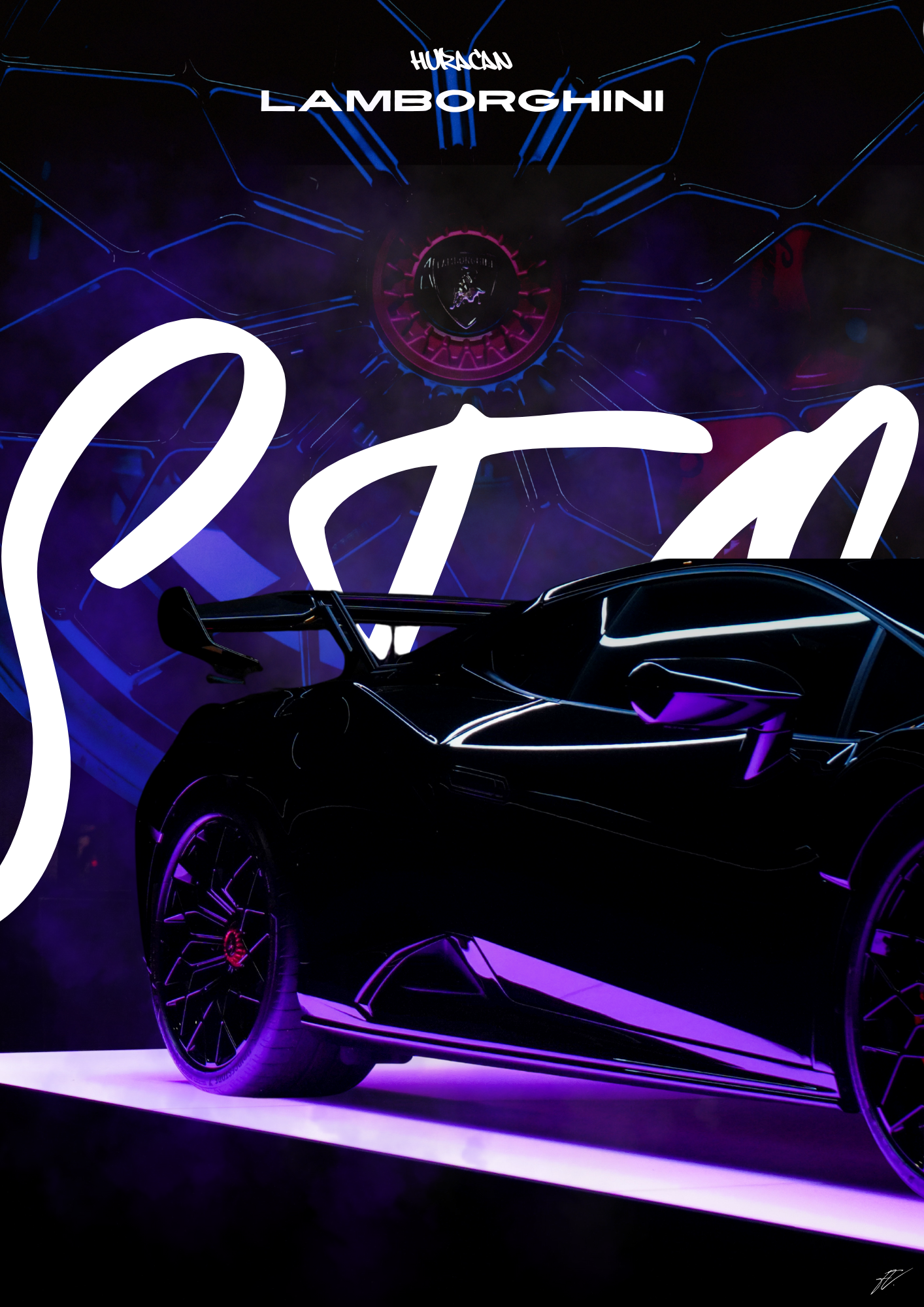 LAMBORGHINI STO PACE MUSEUM POSTER