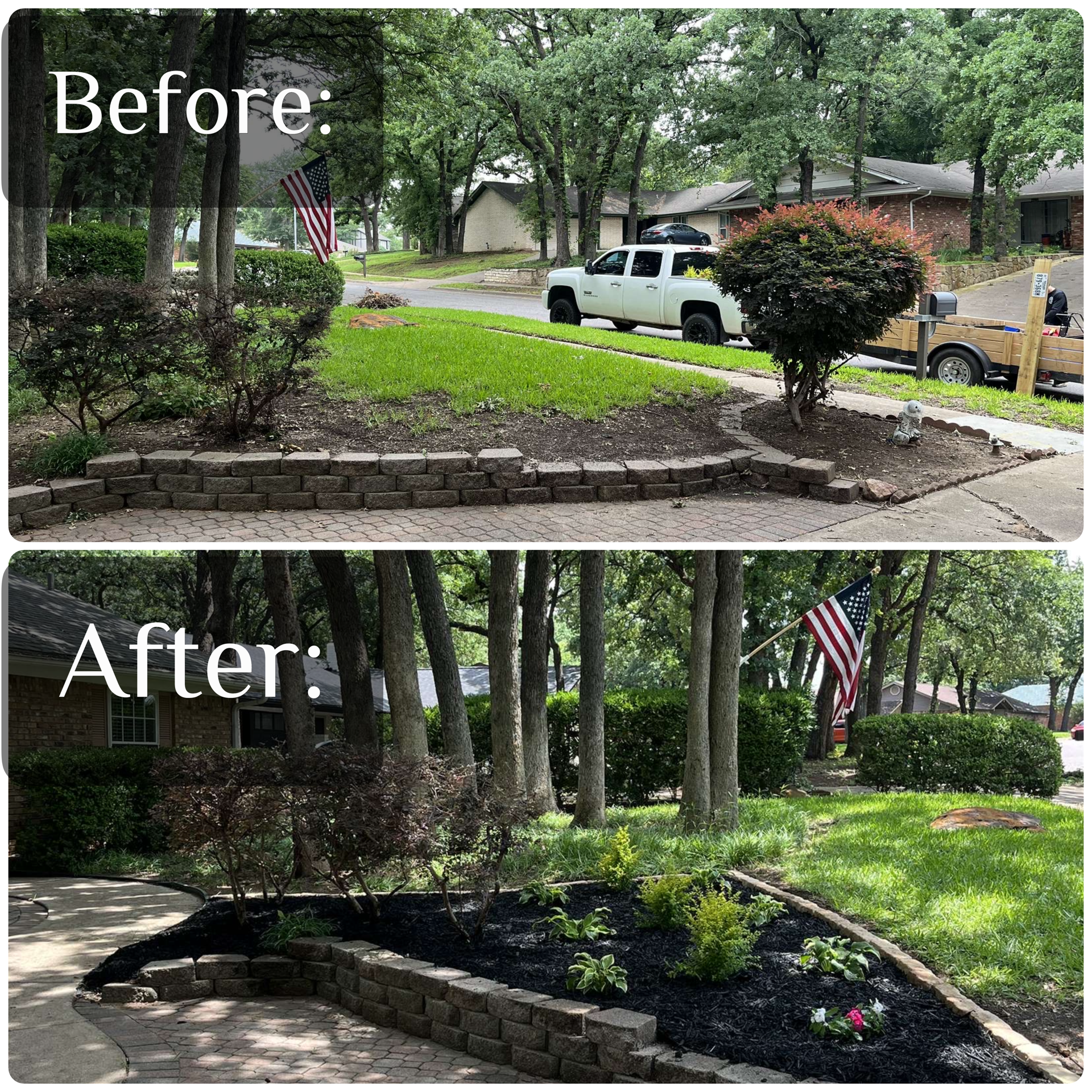 Bagless Leaf Removal Arlington TX | Five Star Landscaping's image