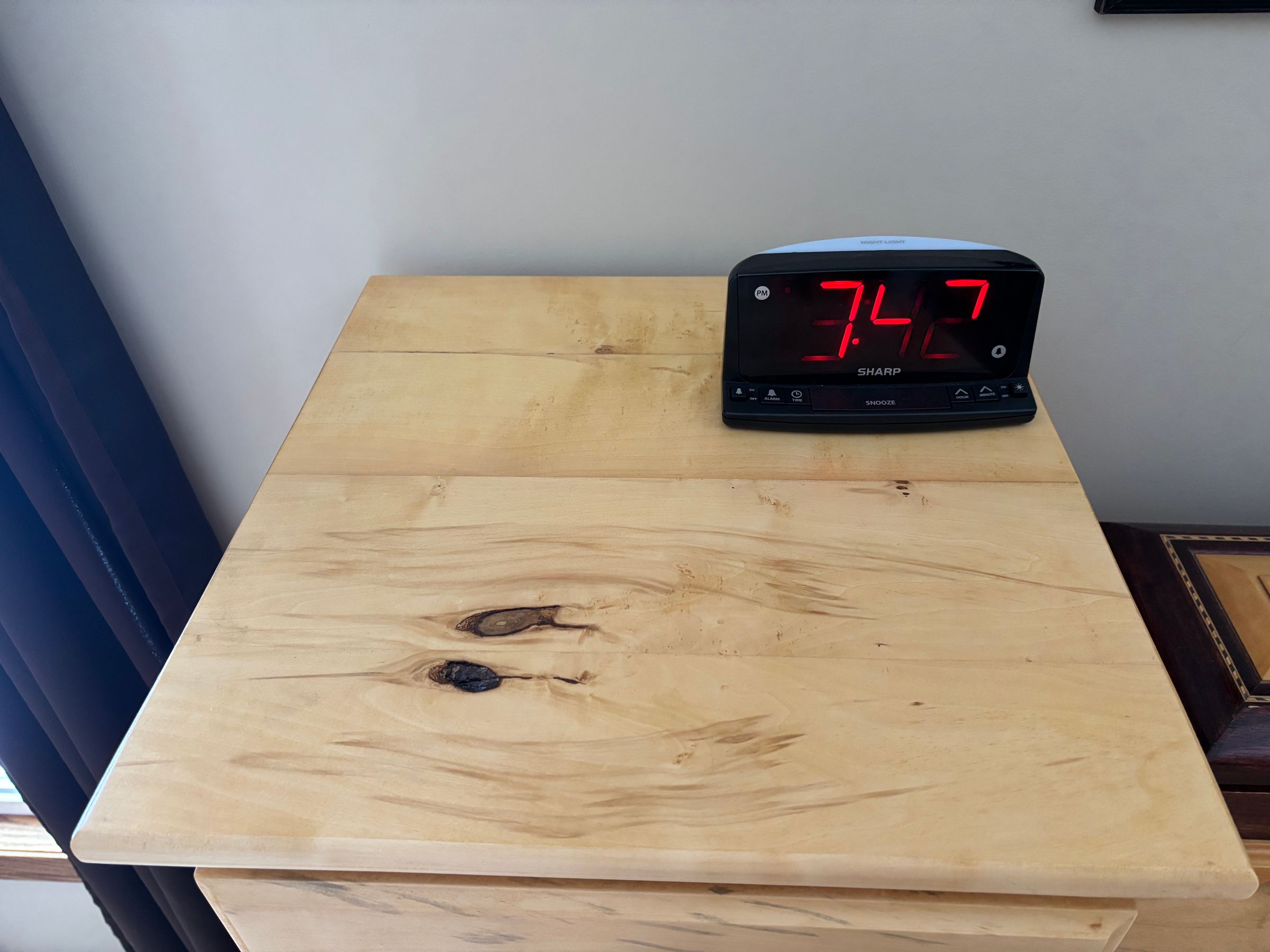 Non bread board ends on dresser top