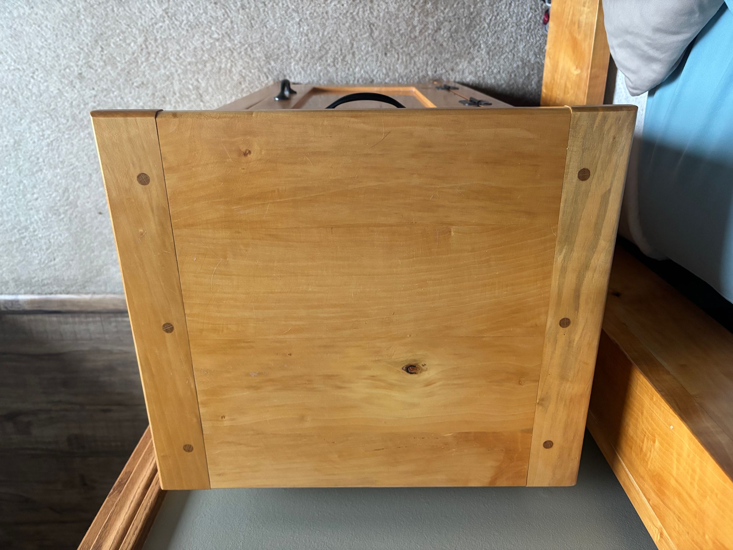 Bread board ends on night stand top