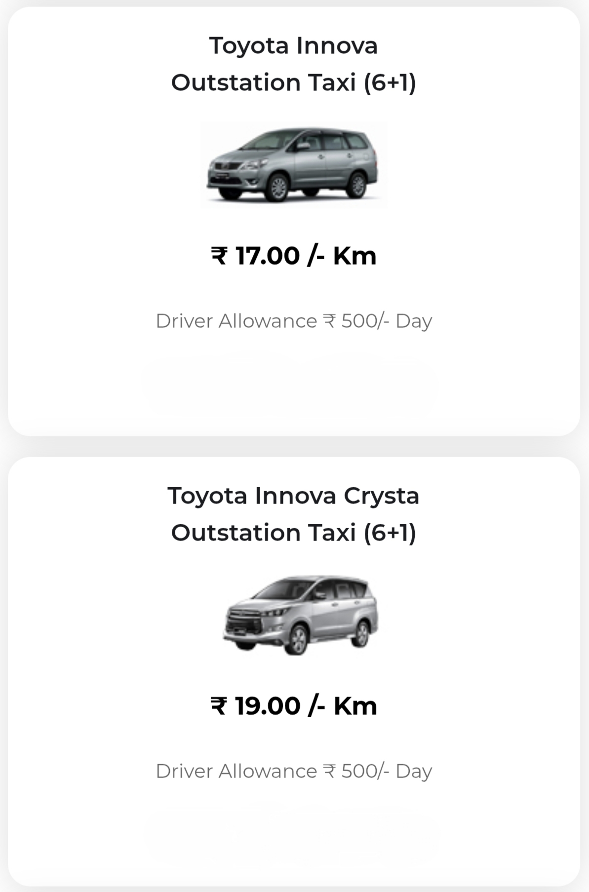 Innova and Innova Crysta 