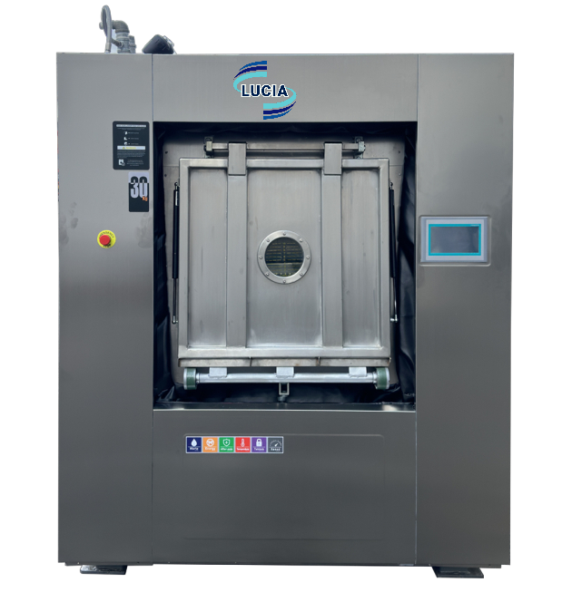 Lavadora com barreira sanitária