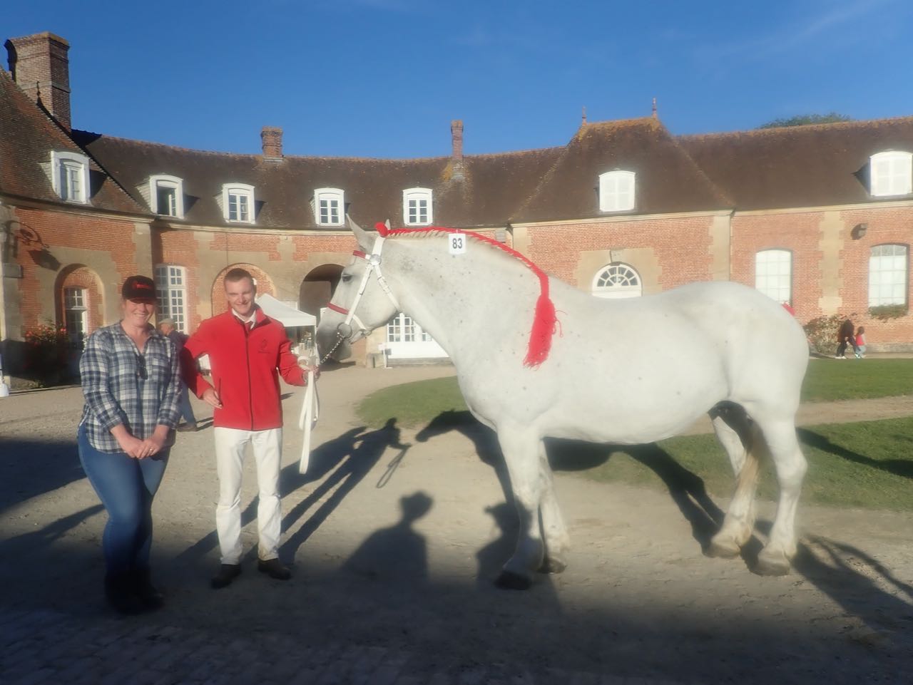 Vodka Du Cretil - Koogee's Mummy at Haras Du Pin - I am stood next to Arnaud Masson