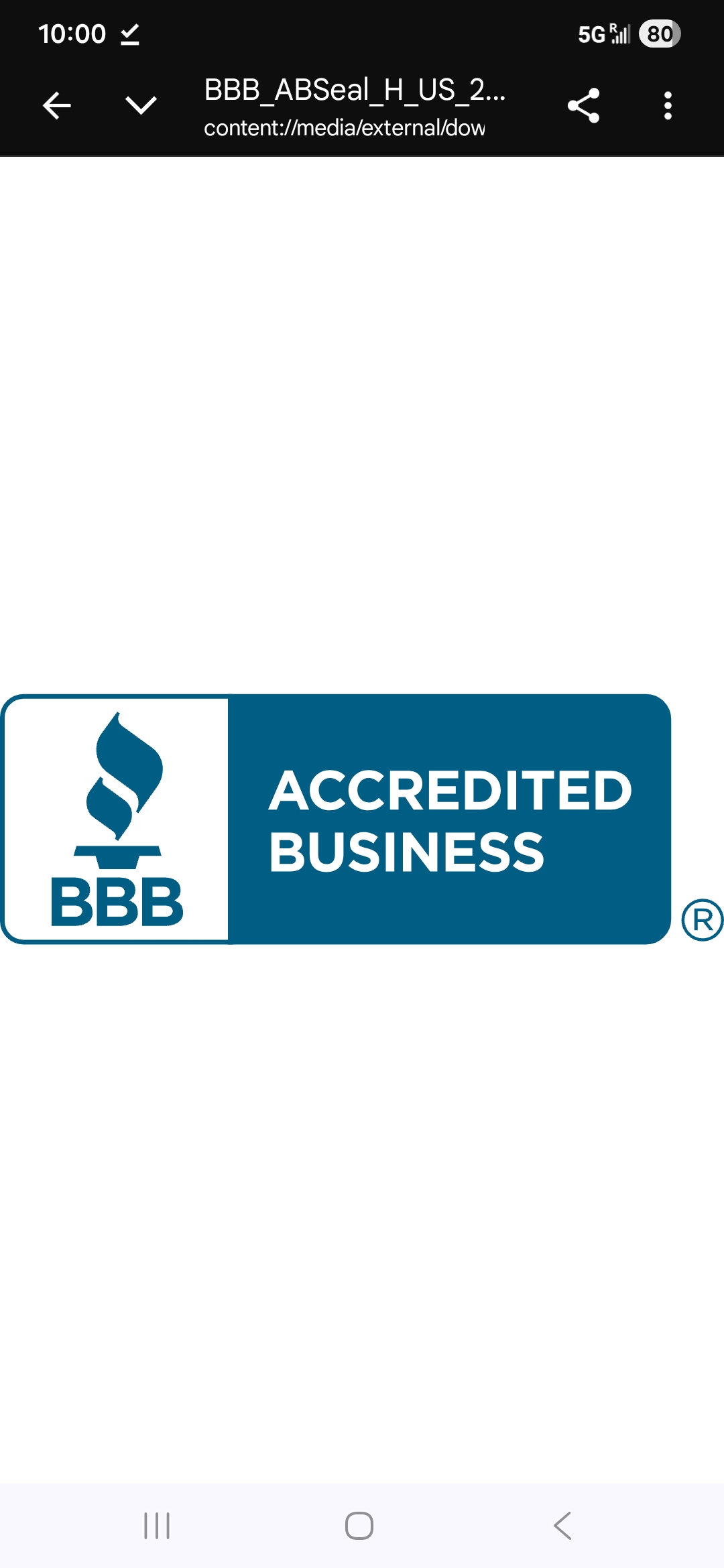 Rustic splendour is BBB Accredited!
