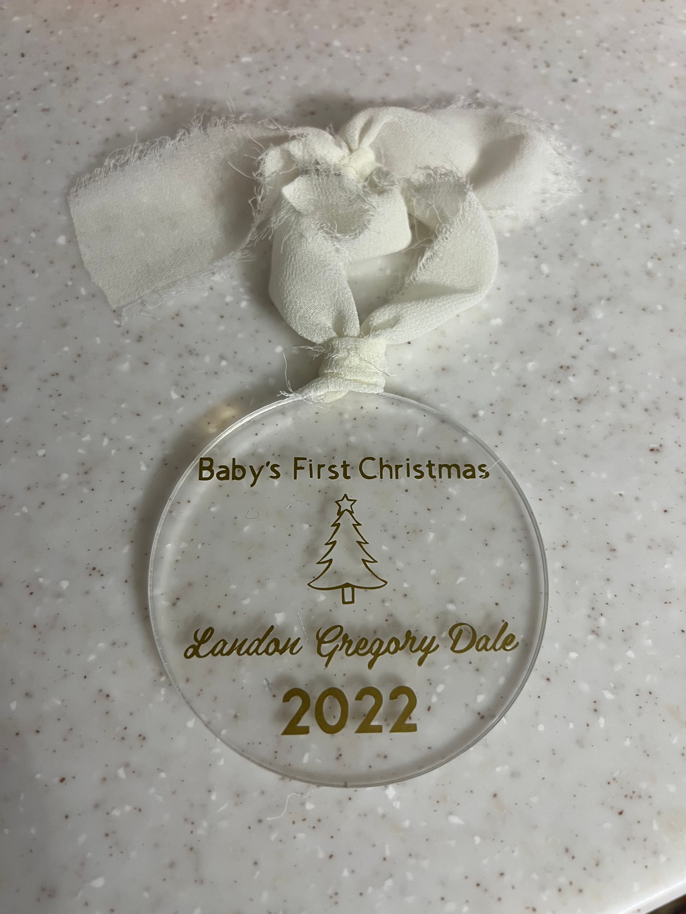 1st Christmas ornament 