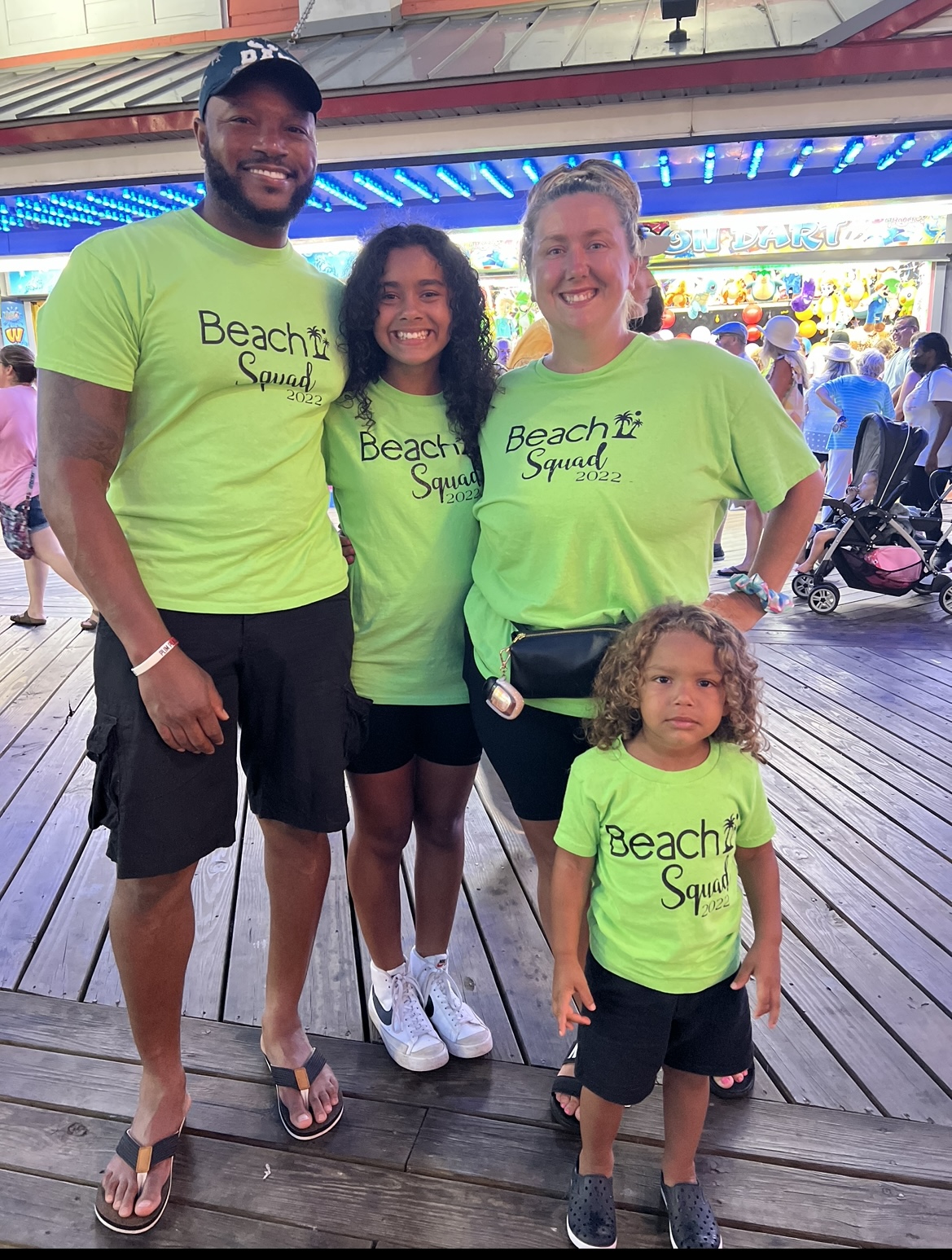 Family beach trip 