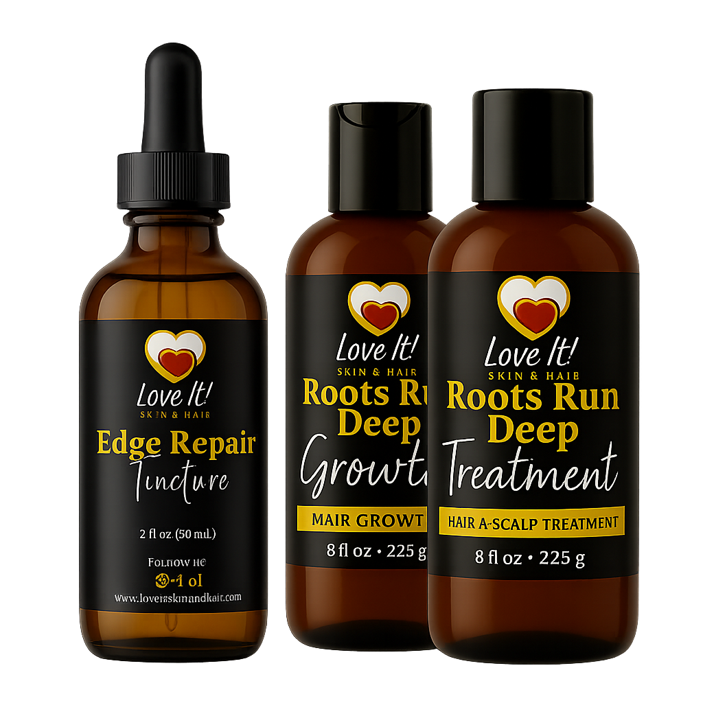 From edges to ends, this trio delivers daily care, deep moisture, and herbal support for a stronger, healthier crown—naturally.