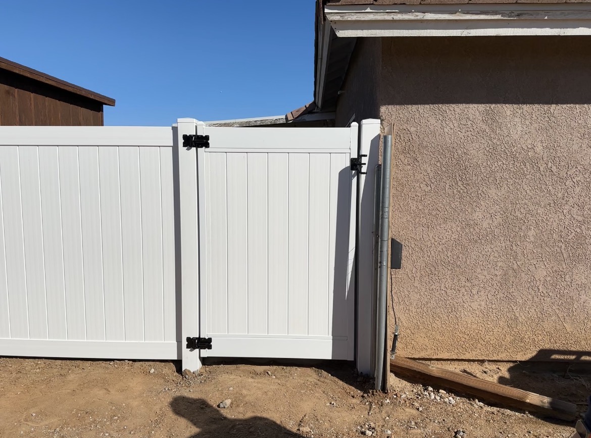 Steel frame walk gate
