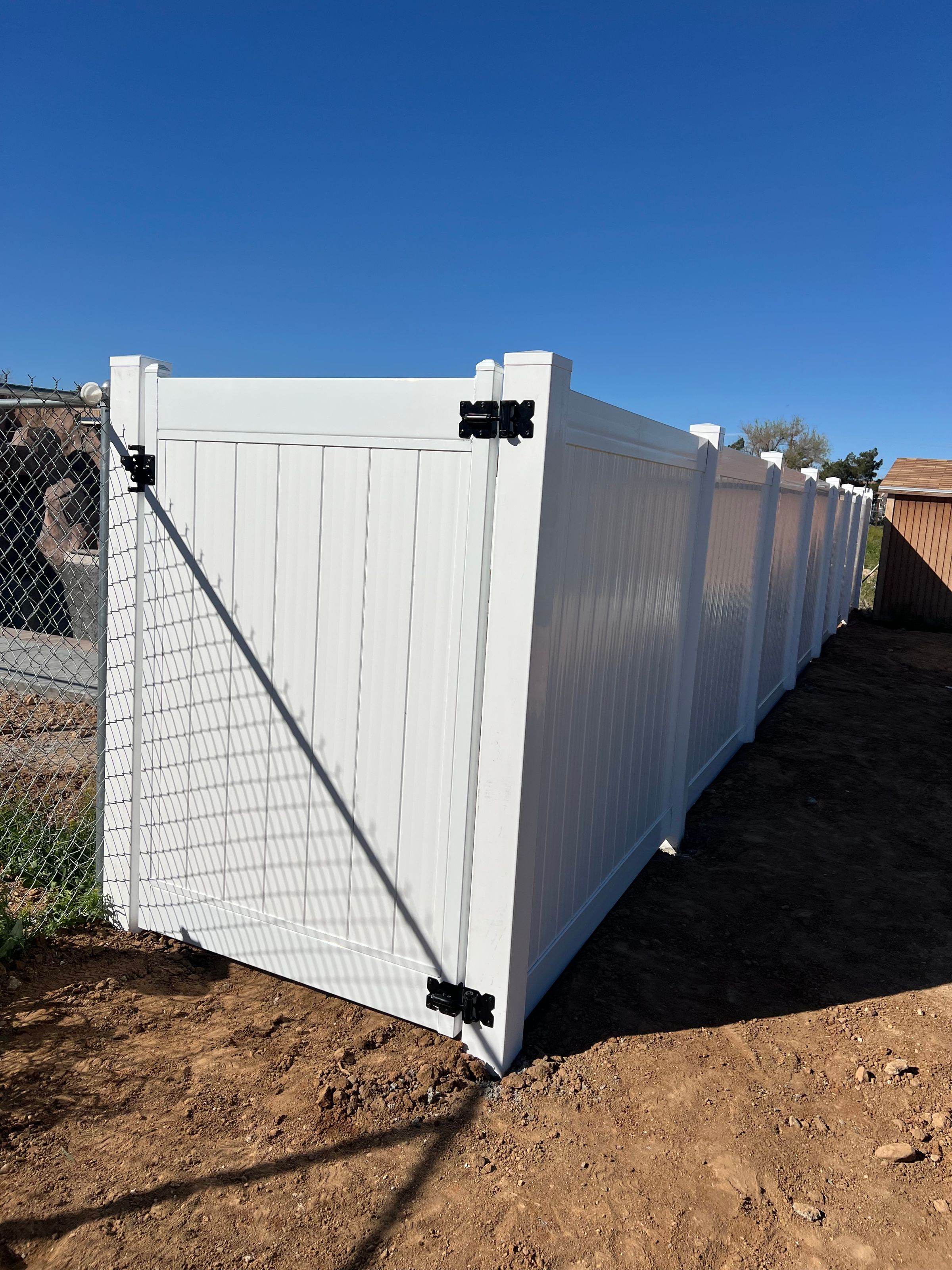 Steel frame walk gate