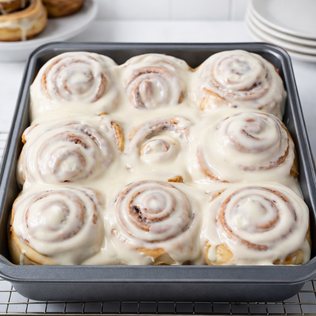 Cinnamon rolls with cream cheese 