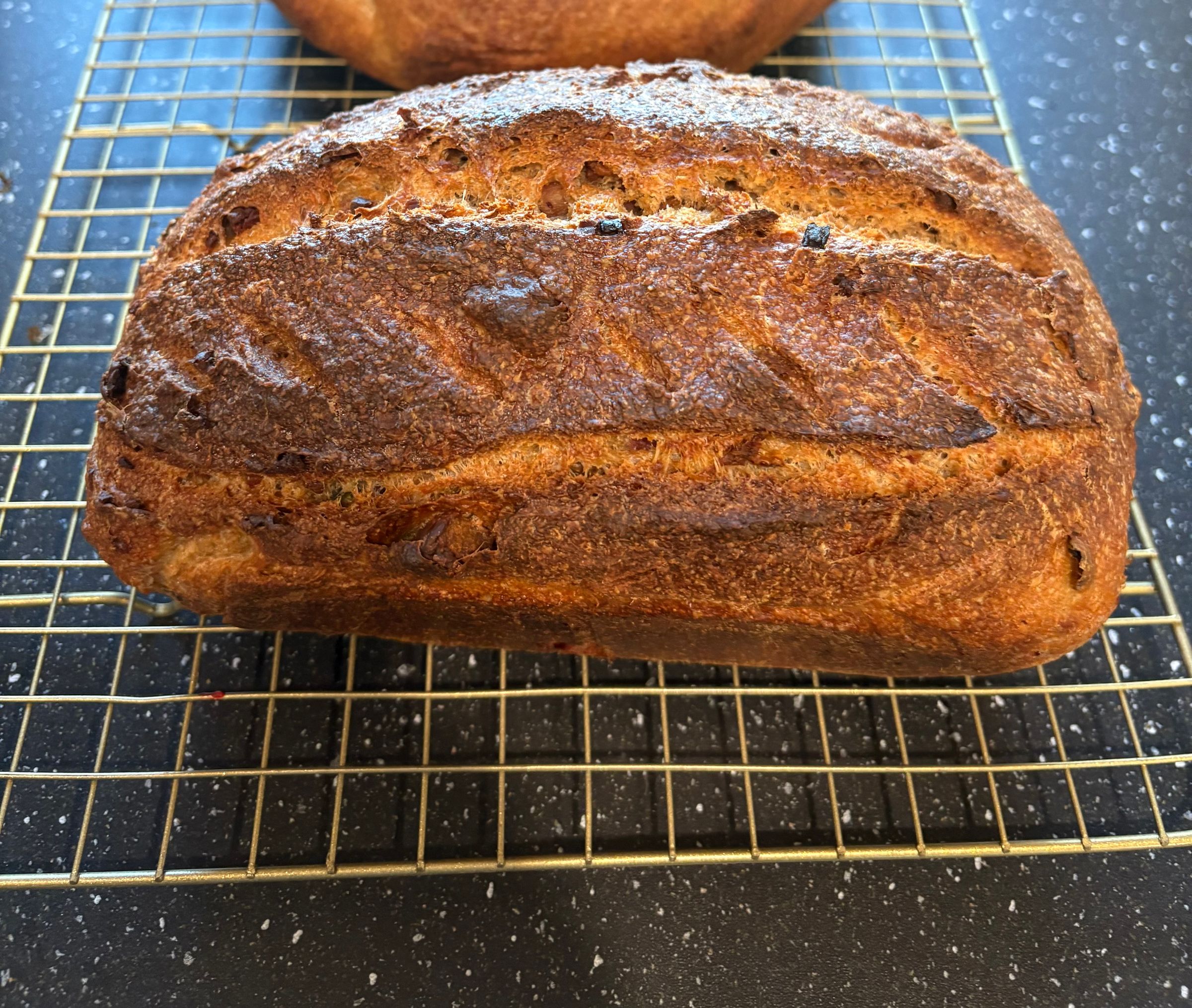 Jalapeño, bacon parmesan sourdough loaf