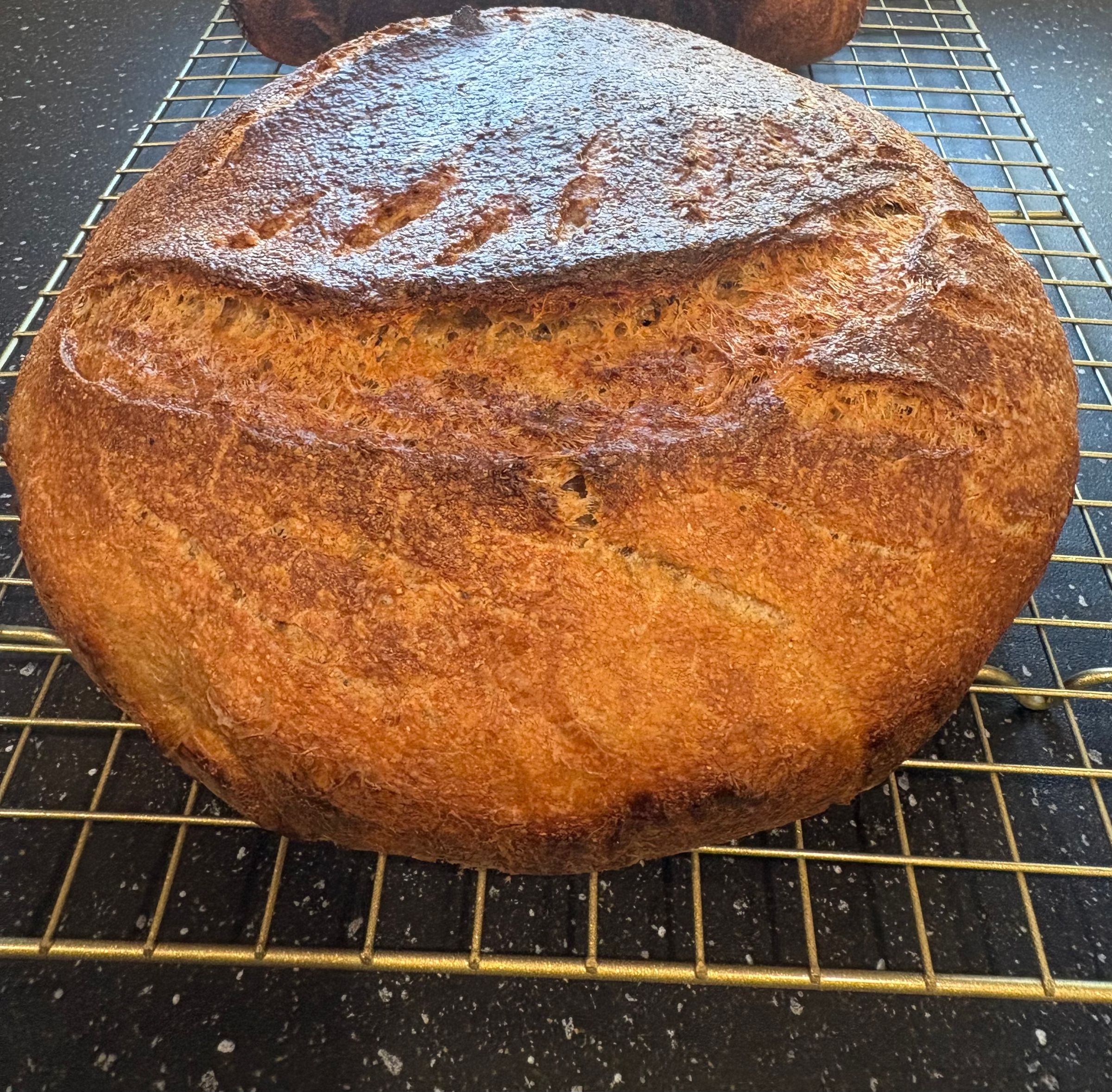 Croissant sourdough loaf