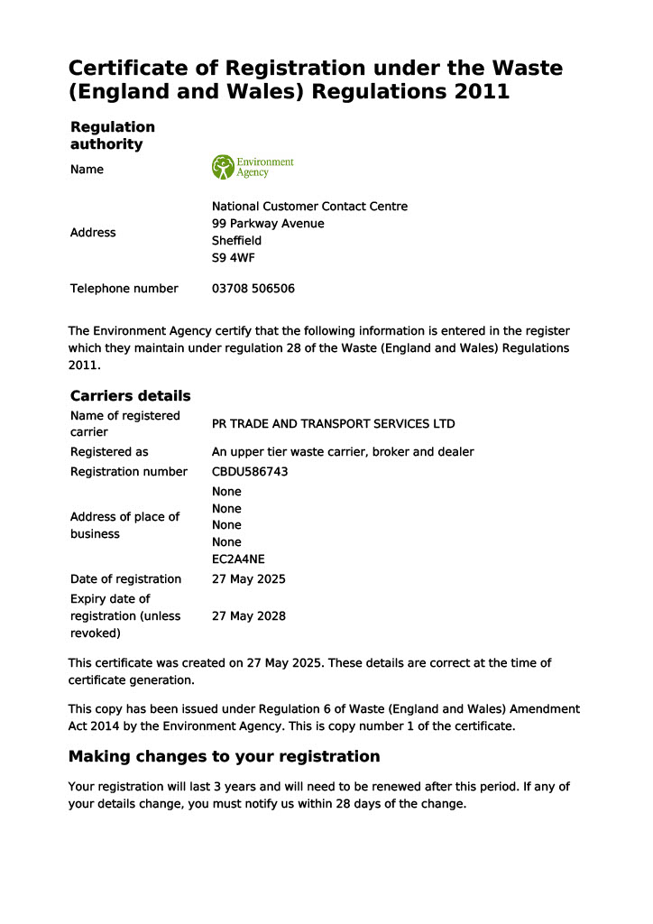 PR Trade And Transport Services's image