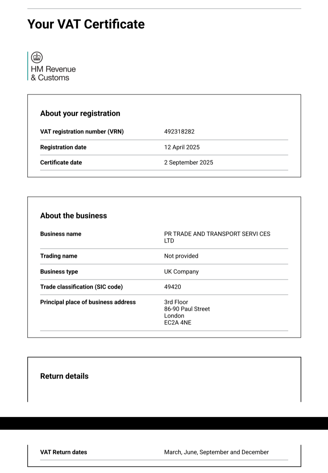 PR Trade And Transport Services's image