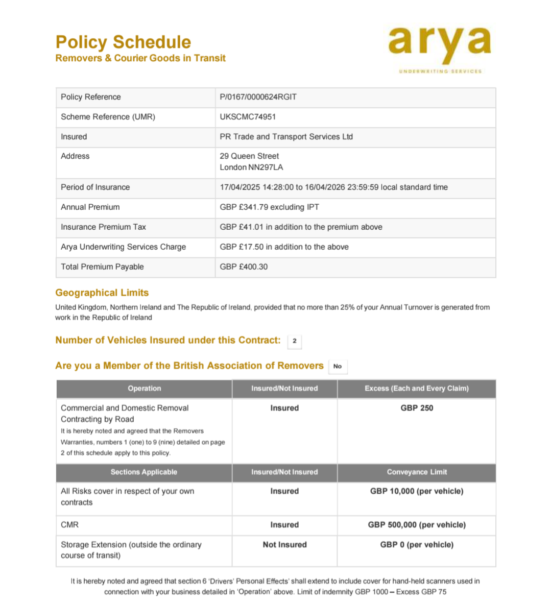 PR Trade And Transport Services's image