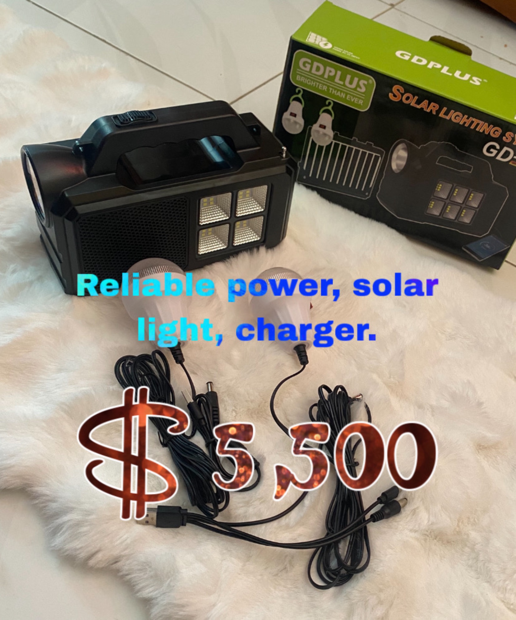 Power bank/ Bluetooth Radio & night light 