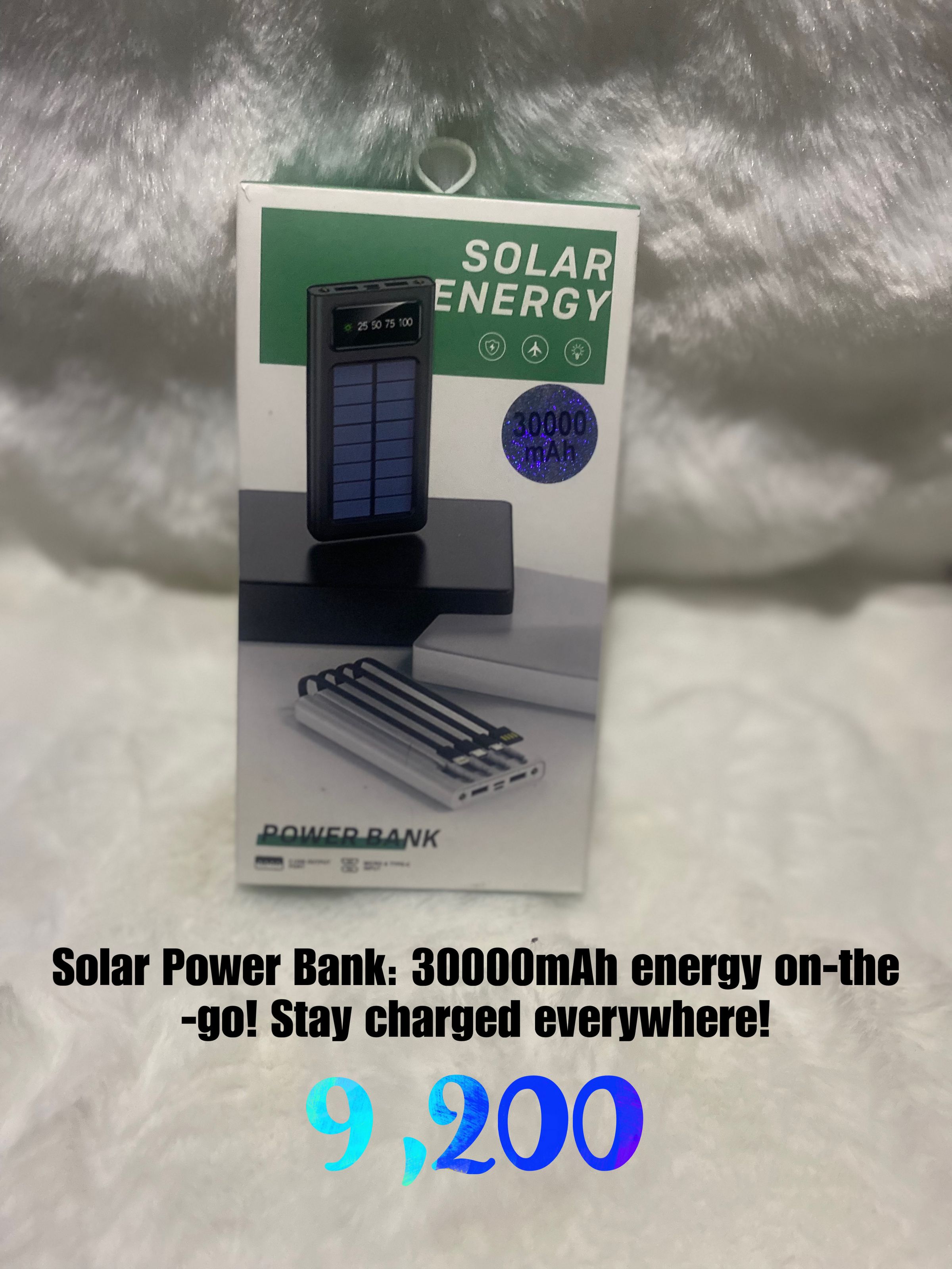 Solar power bank 30000mah