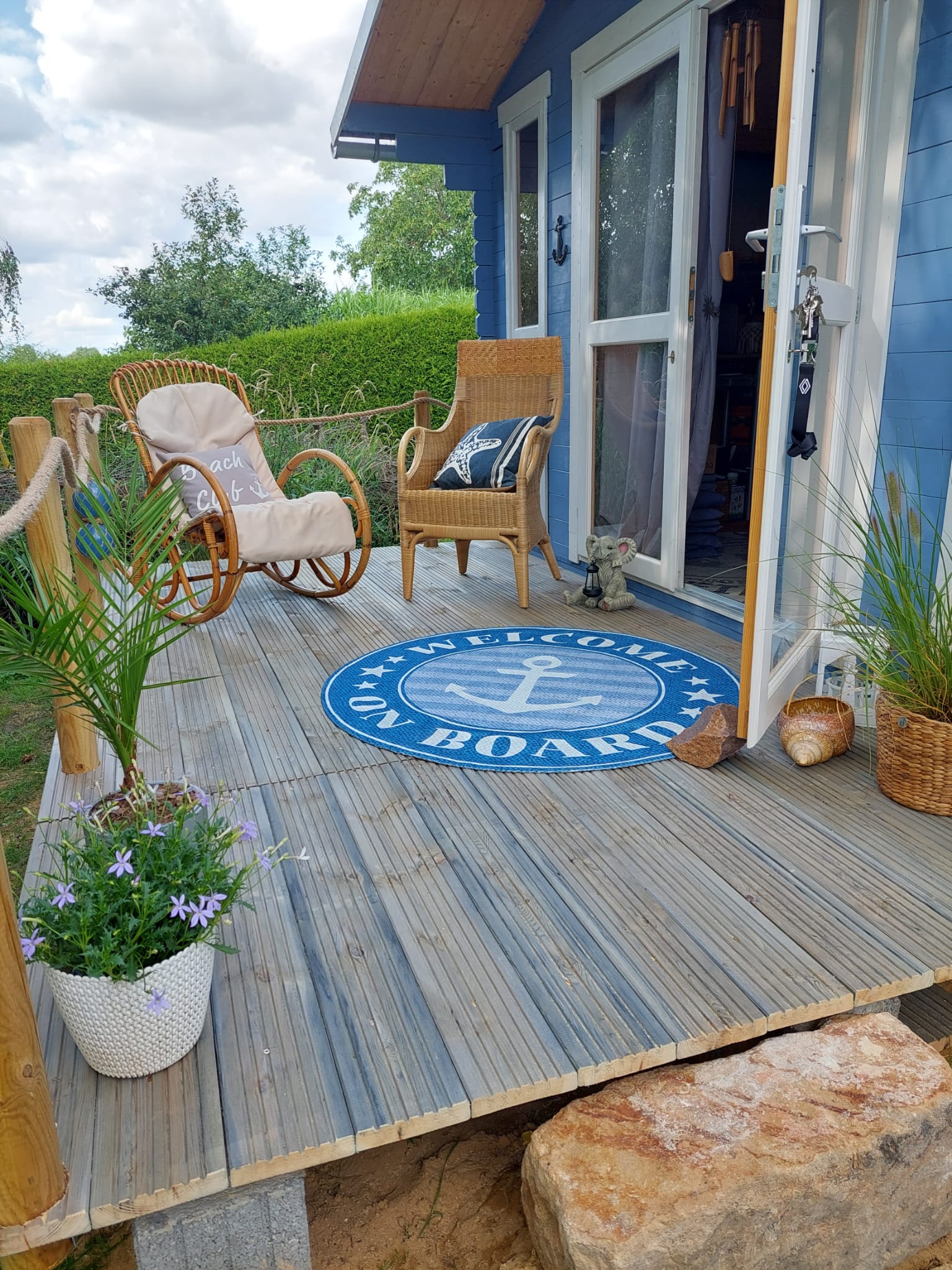 Dekoidee Terasse Strandhütte