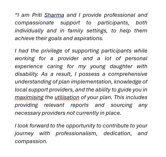 Priti Blurb