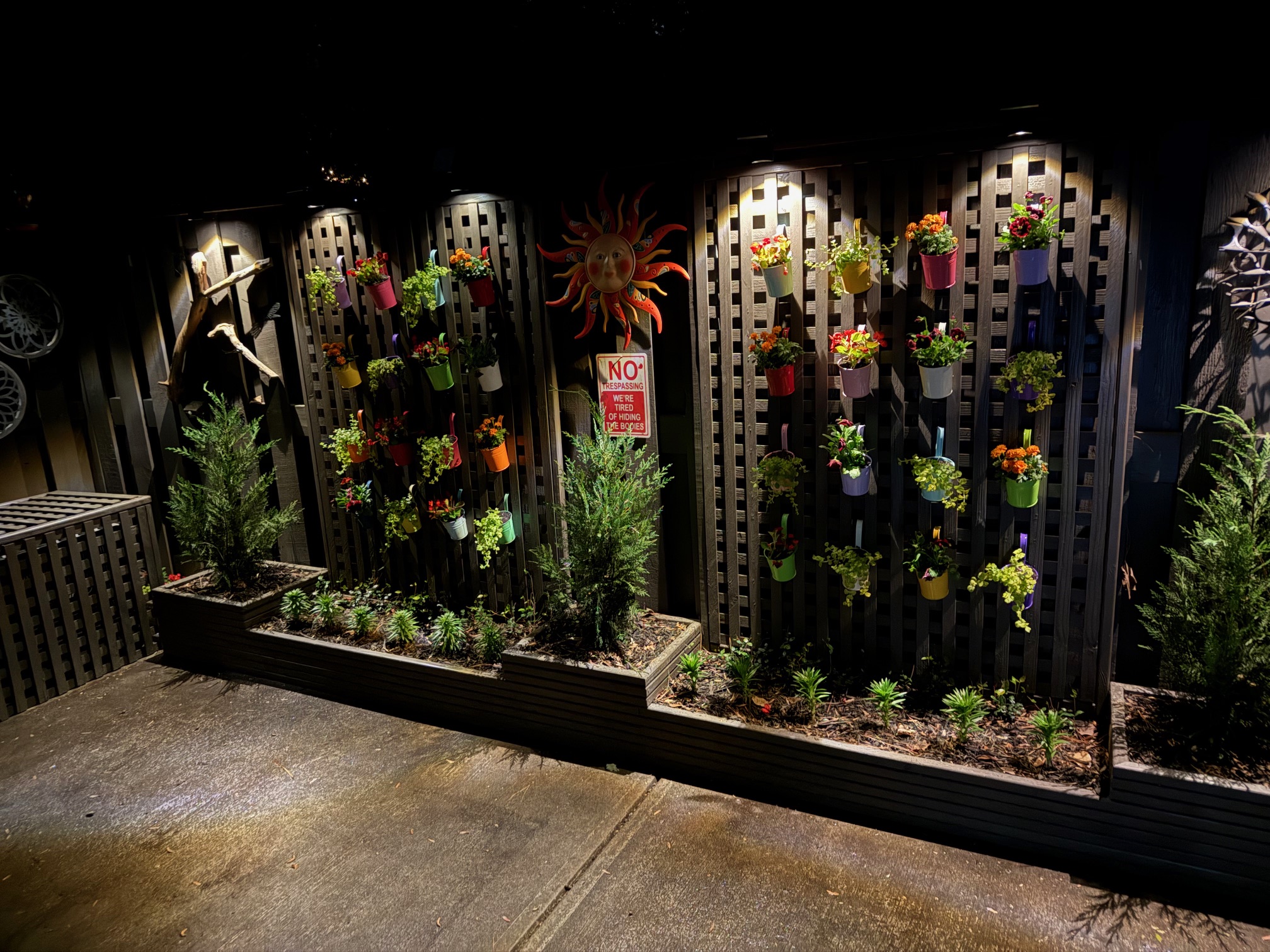 Custom Trellis Night View