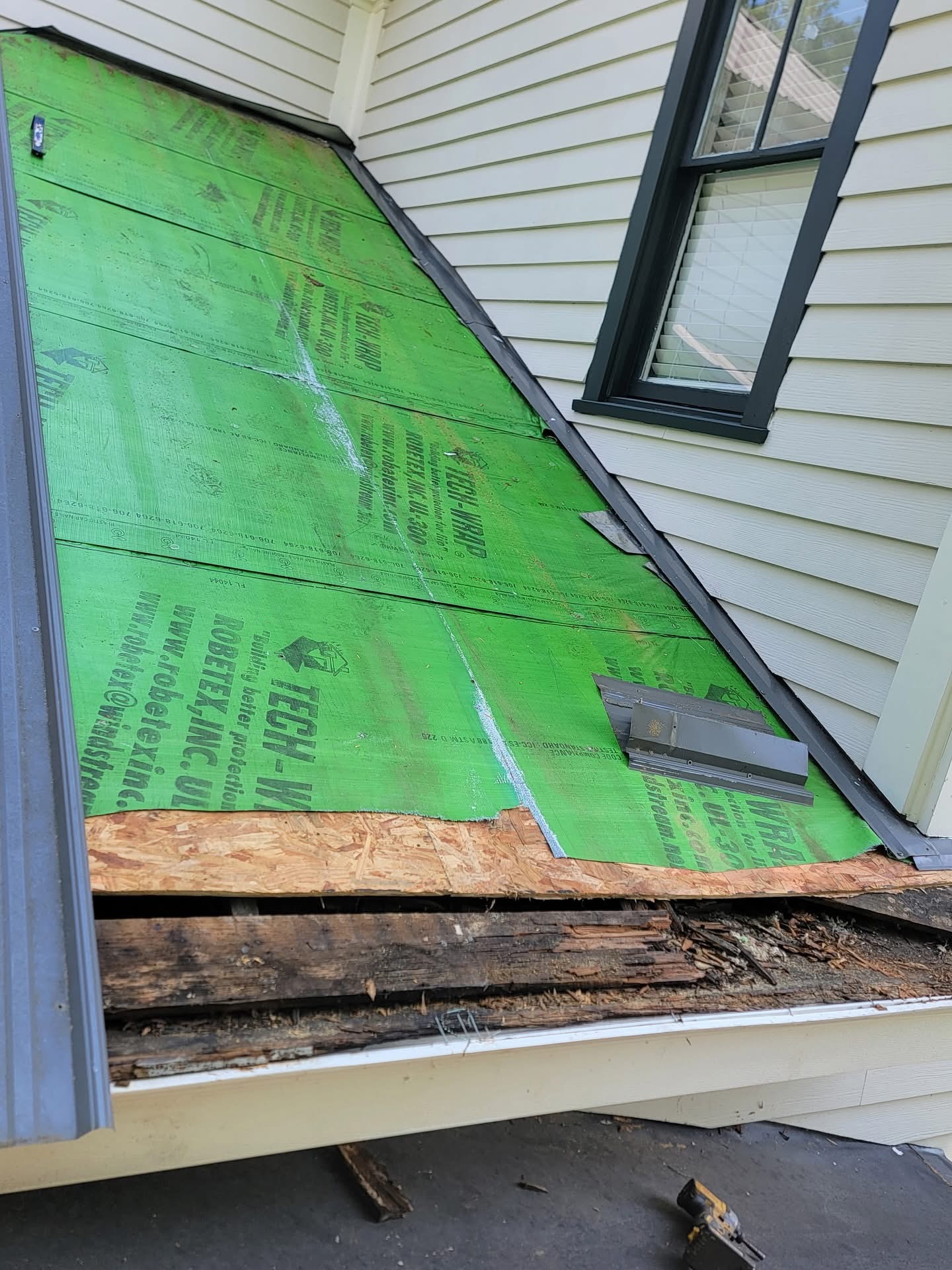 Metal Roof Before