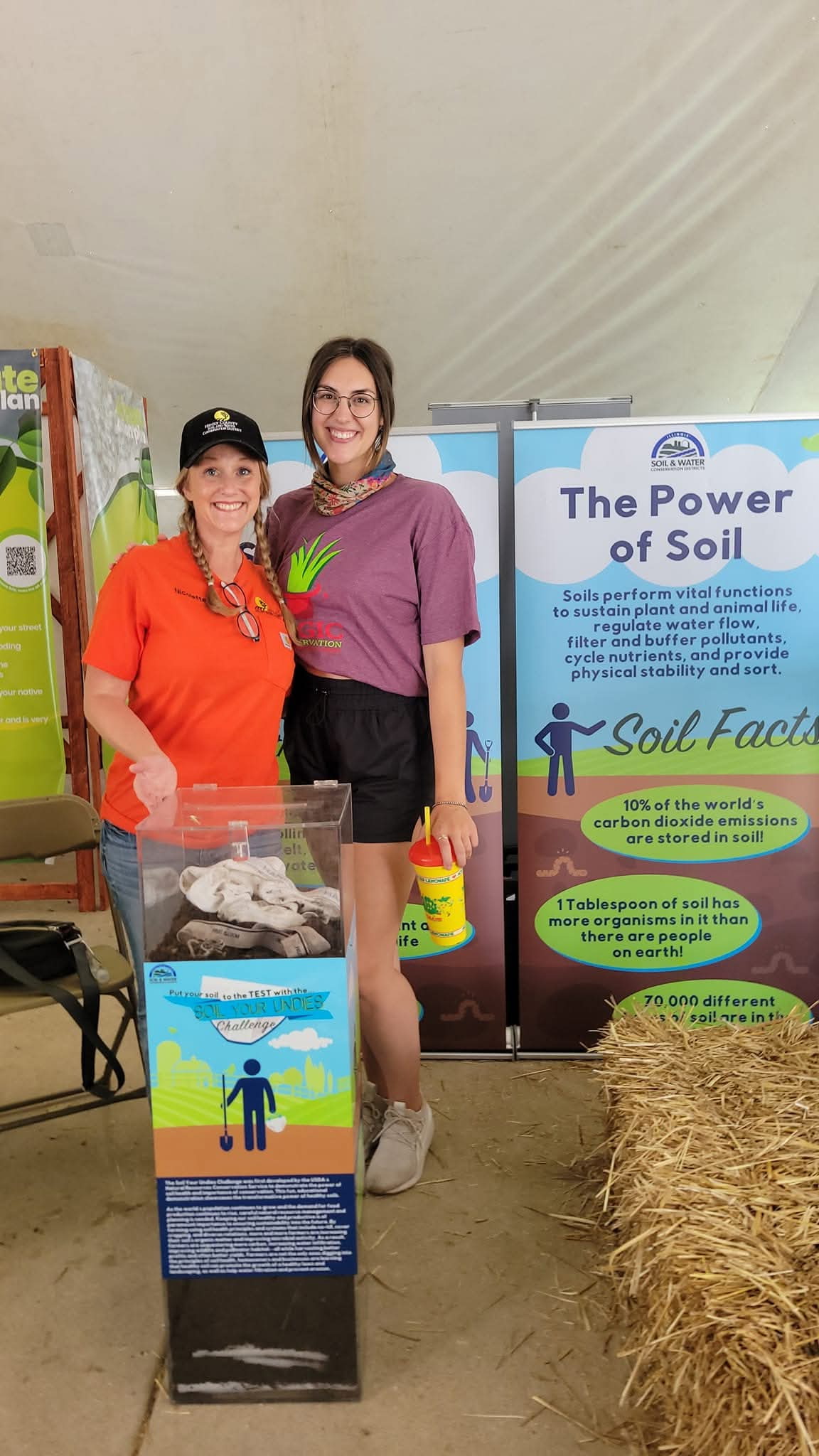 Nikki & Katie at State Fair AISWCD Booth