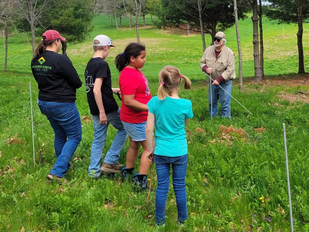 Arbor day & Living Land & Water Tree planting at DeCrane Farmstead