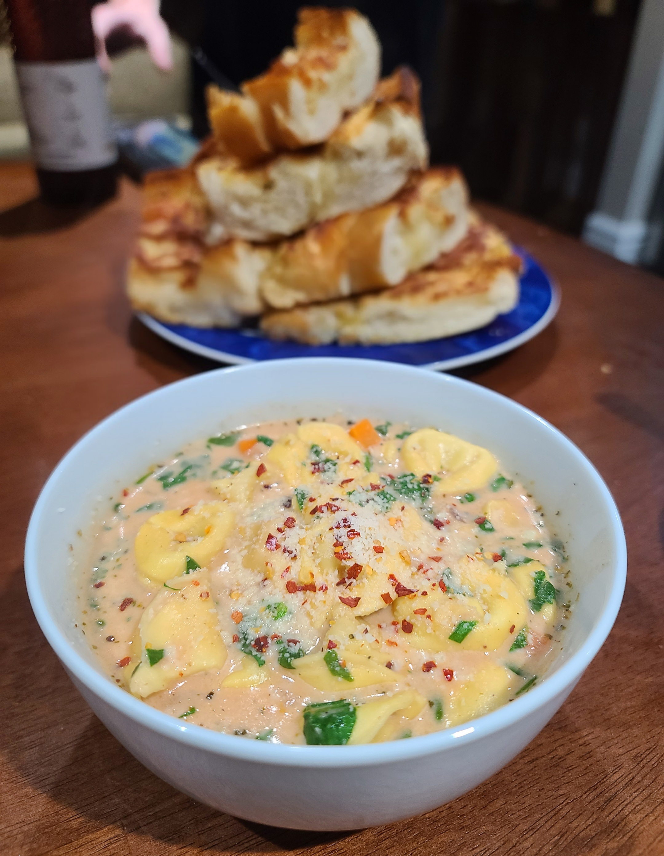 Creamy Sausage Tortellini Soup
