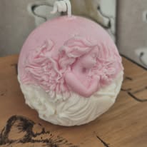 Bougies rondes pour baptême, communion ...à 8€