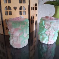 Bougies avec papillon