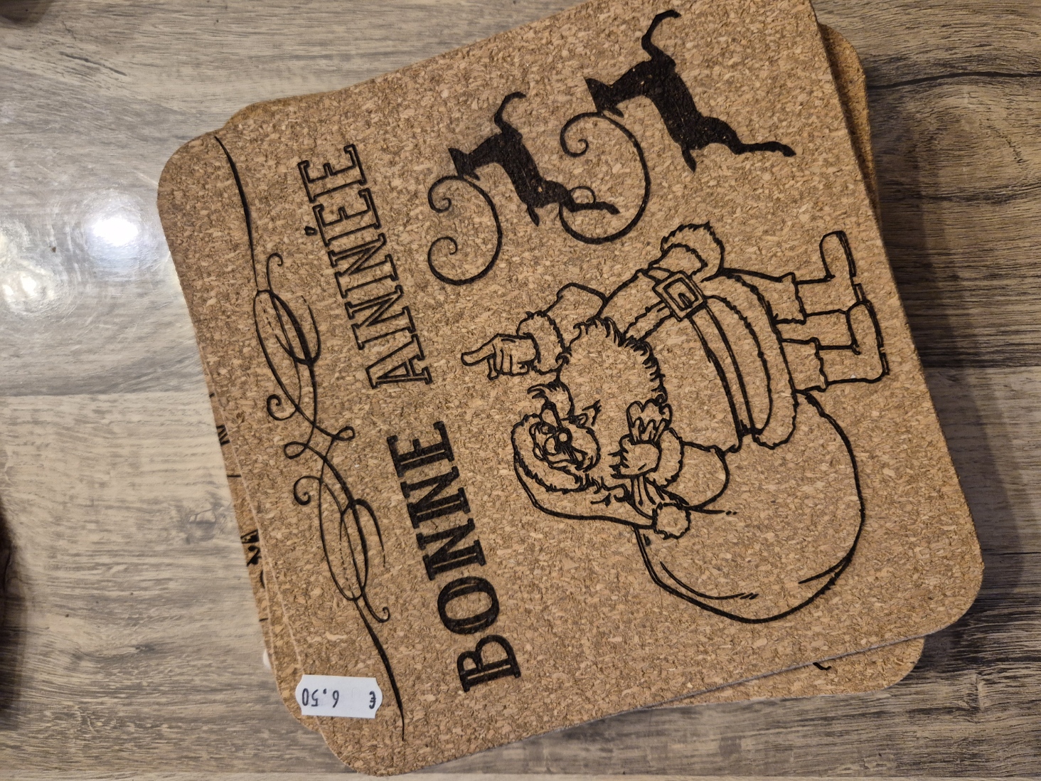 Dessous table en liège 6€