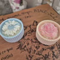 Pot résine et bougies 