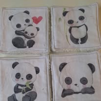8 lingettes panda 12.50€