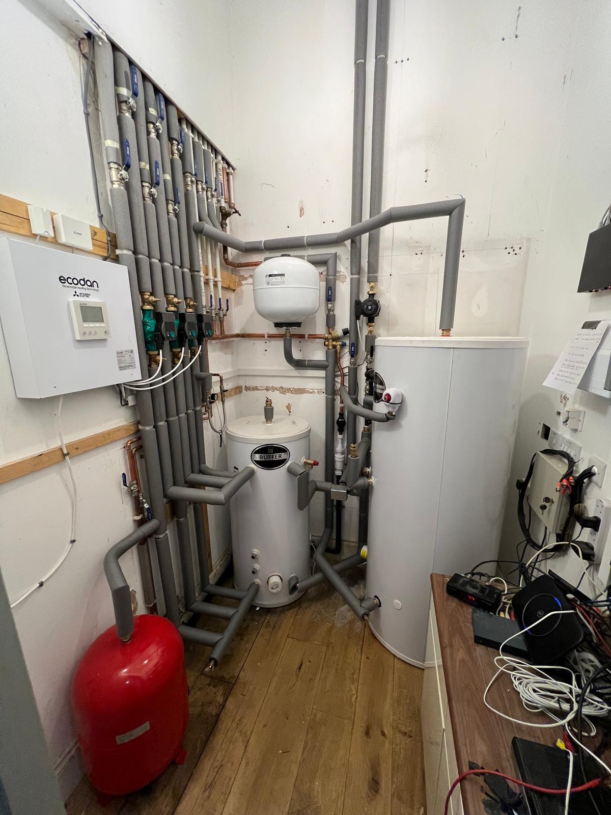 Plant Room for Air Source Heat Pump