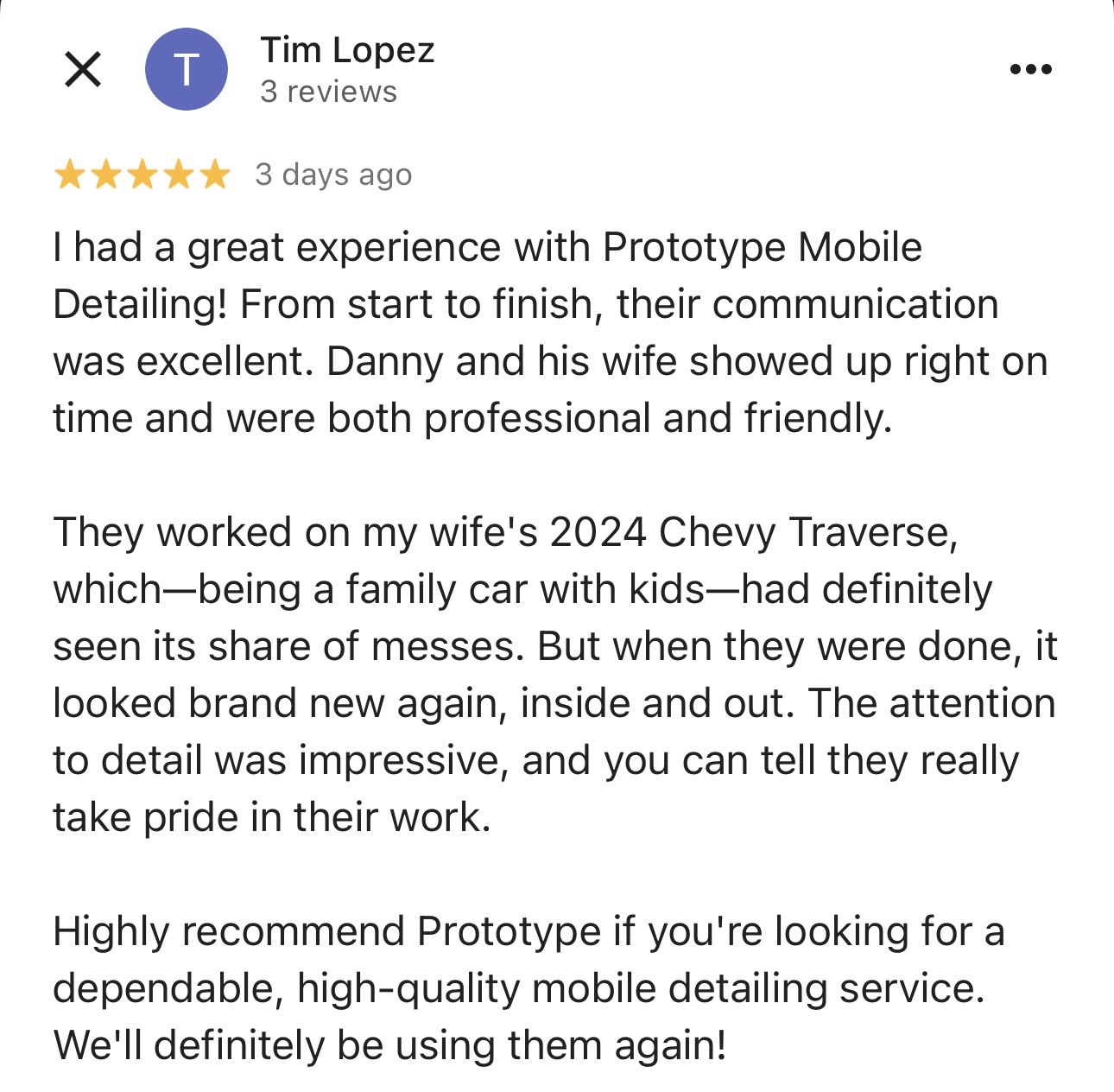 Prototype Mobile Detailing's image