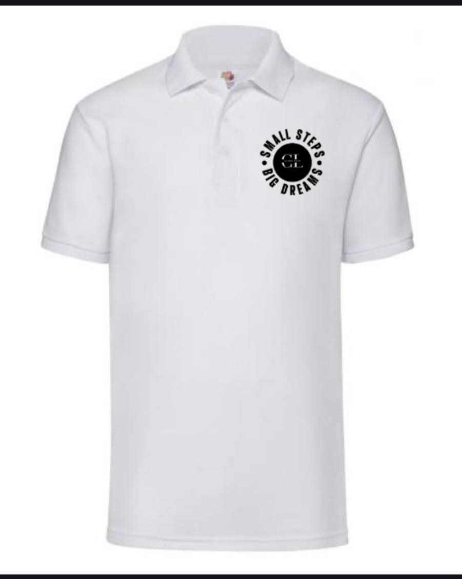 Unisex polo shirt White £15