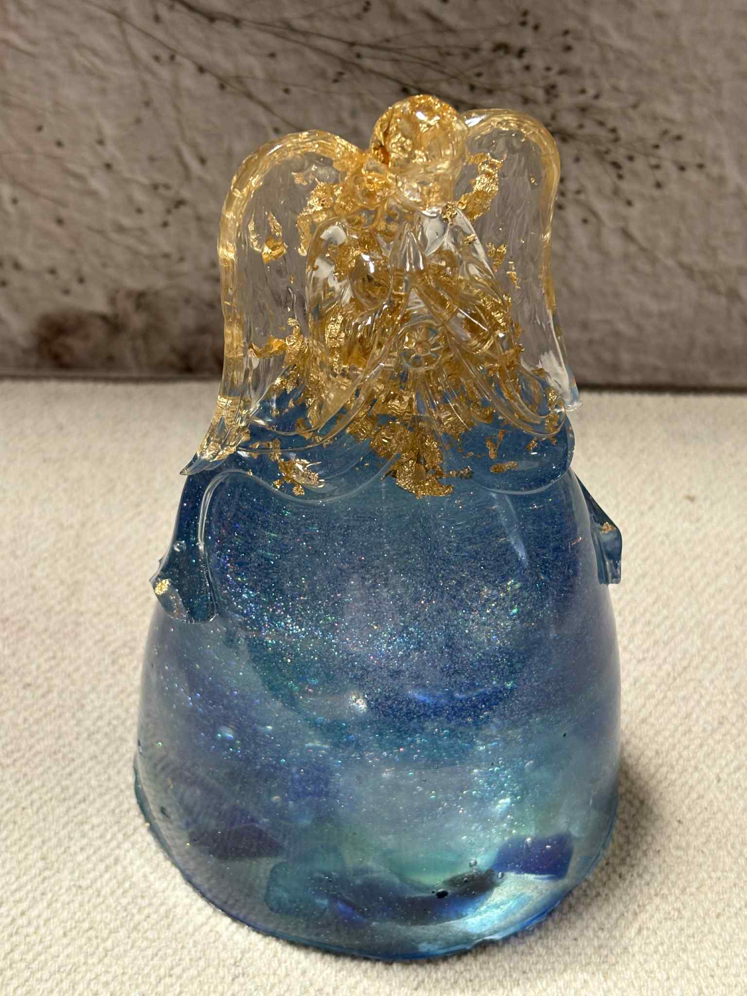 The handcrafted Keepsake Angel offers a unique design that carefully preserves your cherished flowers, turning them into a timeless memory. Priced at $60.00, this delicate piece combines artistry and sentiment for a meaningful keepsake.