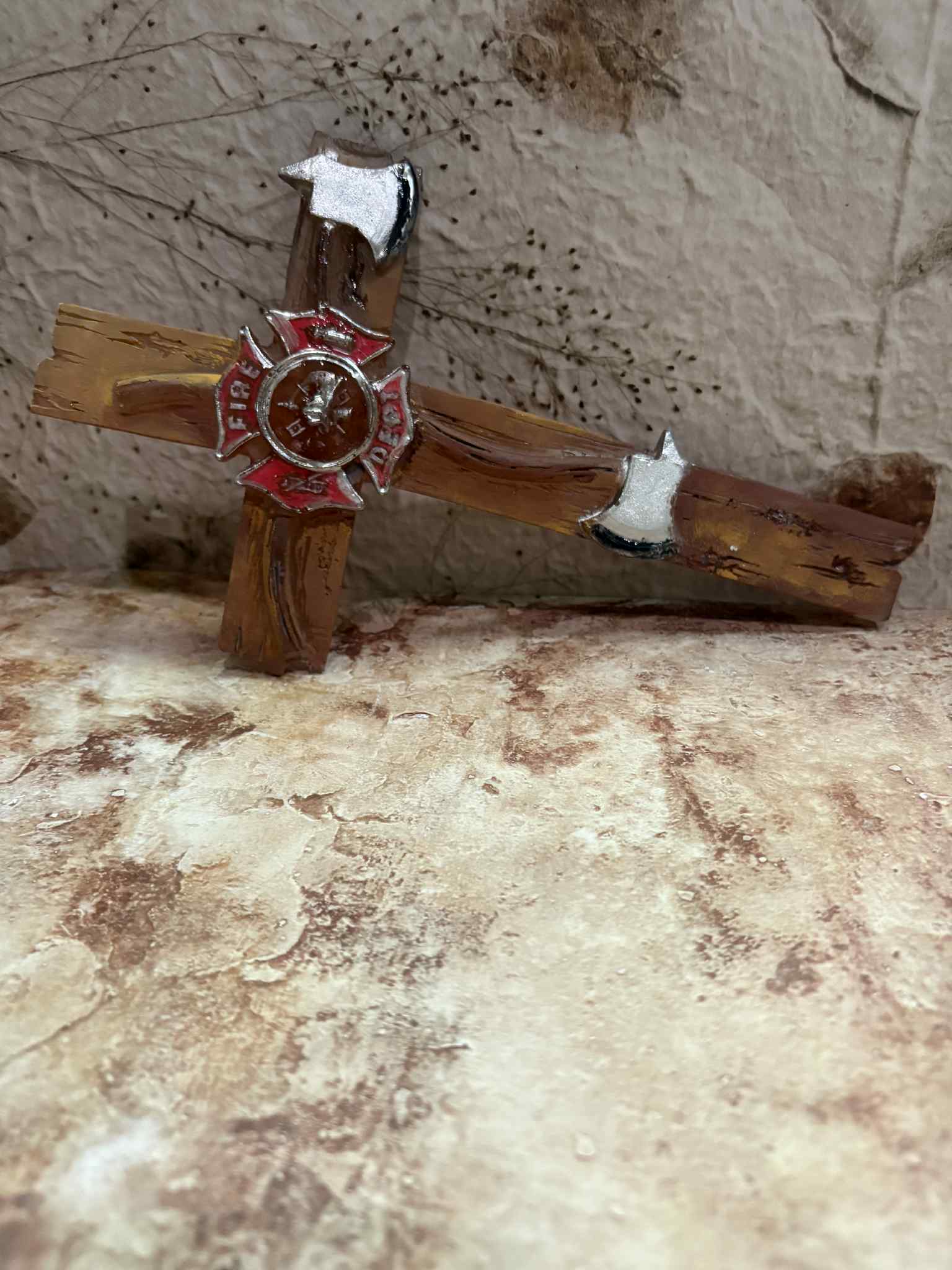 The Fire Department Cross serves as a timeless symbol of bravery, dedicated service, and community support. Crafted with attention to detail, it is an ideal emblem for honoring the commitment of firefighting professionals. $25.00